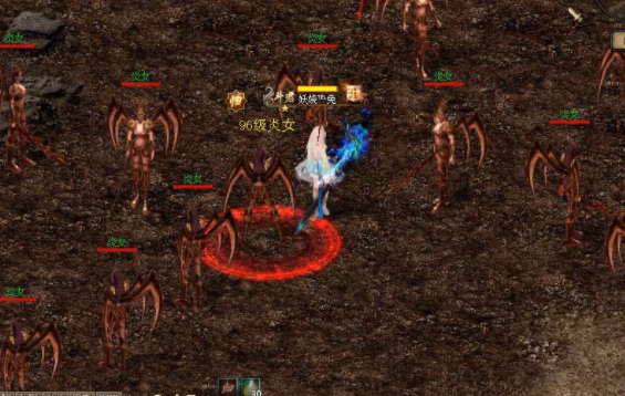 蜘蛛女王作为魔域中最知名的BOSS之一飞天连斩等高级技术